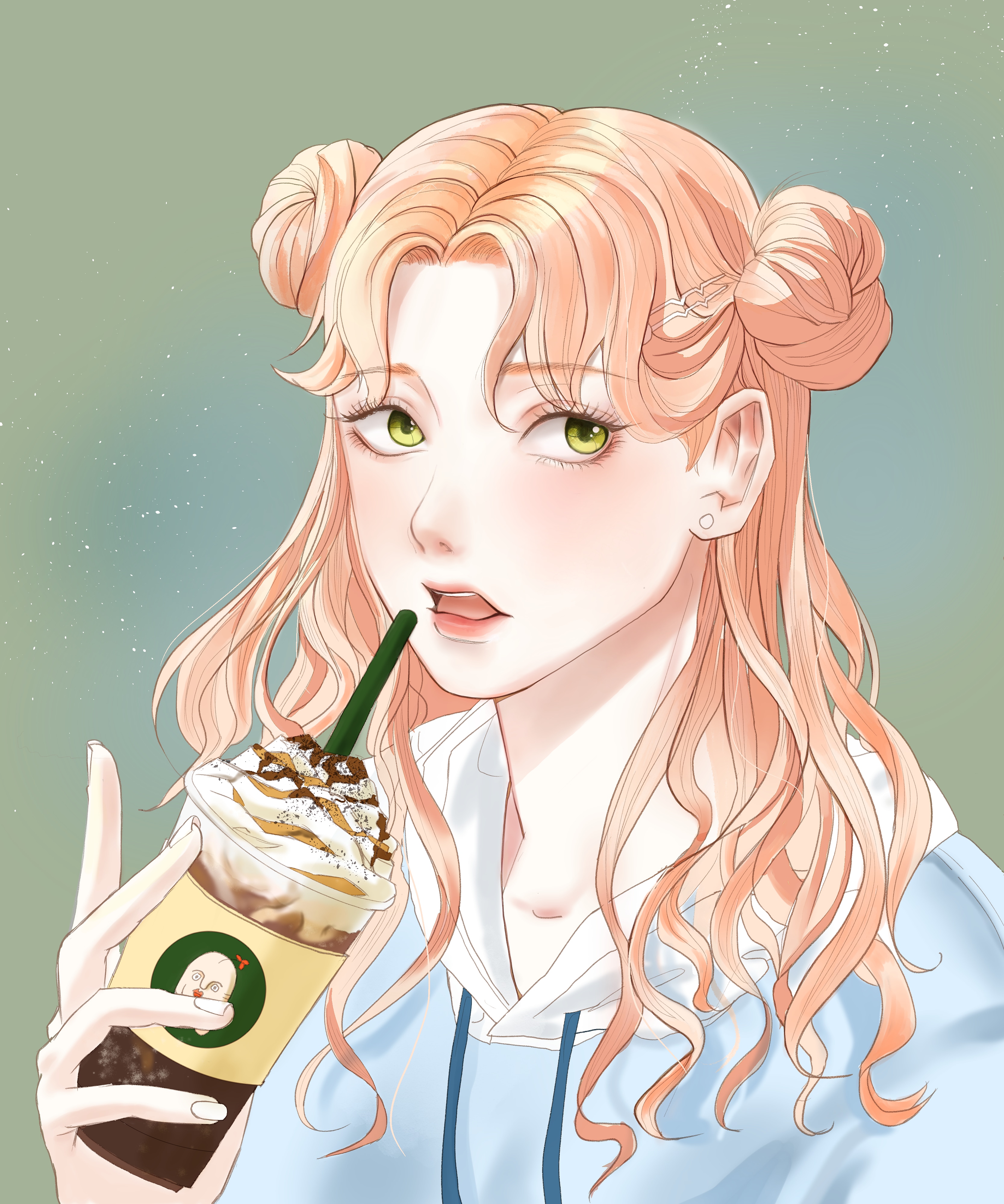 자캐를 그려봤다